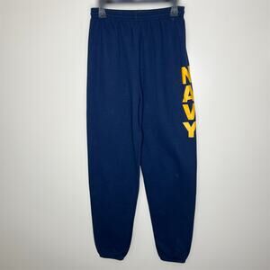 Vintage Soffe US Navy Joggers Medium Mens Sweatpants Blue Fleece Military 90s